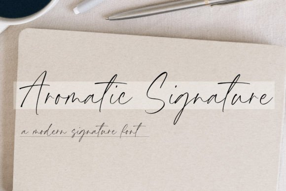Aromatic Signature: A Premium Script Font for Polished Branding