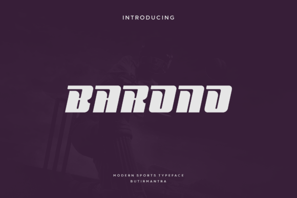 Barono: A Fresh Sports Font for Web Design