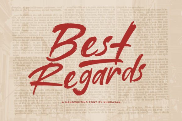 Best Regards: A Stylish Script Font