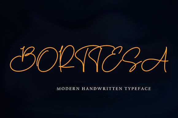 Borttesa: A Modern Handwritten Typeface for Makers