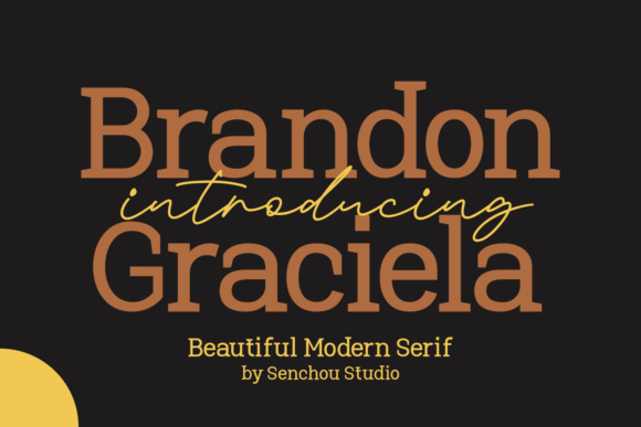 Brandon Graciela: A Serif Font for Real Projects