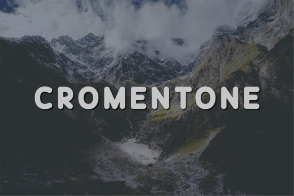 Cromentone: A Modern Sans Serif Font for Digital Design