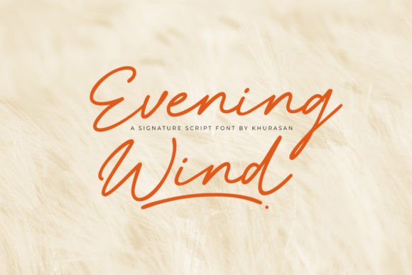 Evening Wind: A Elegant Script Font