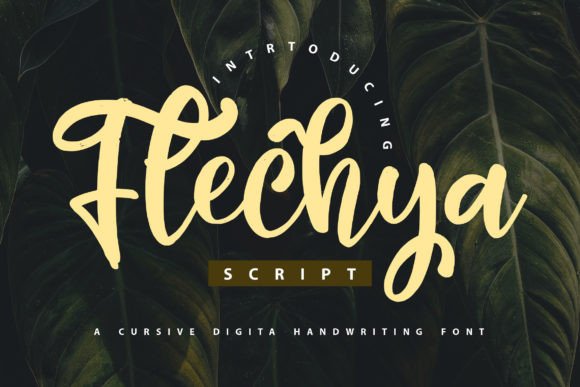 Flechya: A Modern Script Font That Elevates Real Small Business Branding