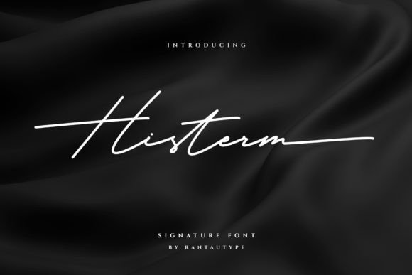 Histerm: A Script Font for Editorial Design