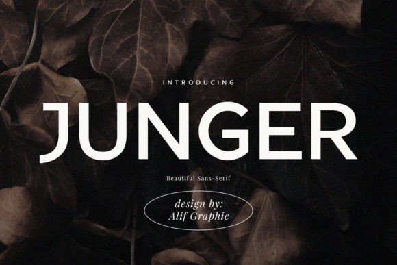 Junger: A Modern Sans Serif for Polished Digital Branding