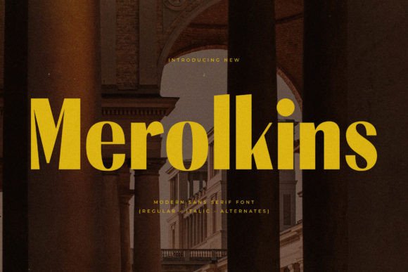 Merolkins: A Serif Font for Elegant Campaigns