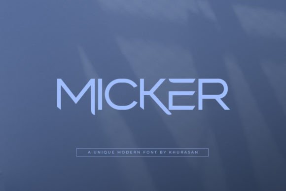 Micker: A Modern Font for Elegant Design