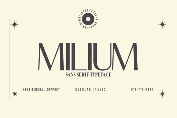 Milium: A Modern Sans Serif for Designers