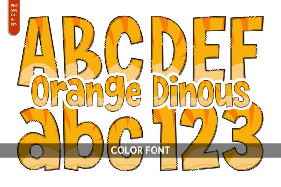 Orange Dinous: A Bold Color Font for Creative Projects