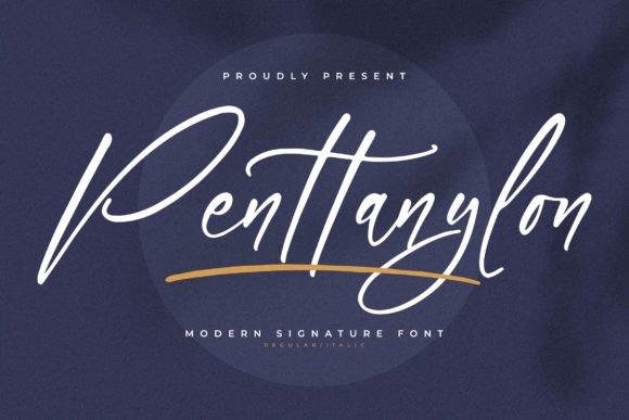 Penttanylon: A Graceful Script Font