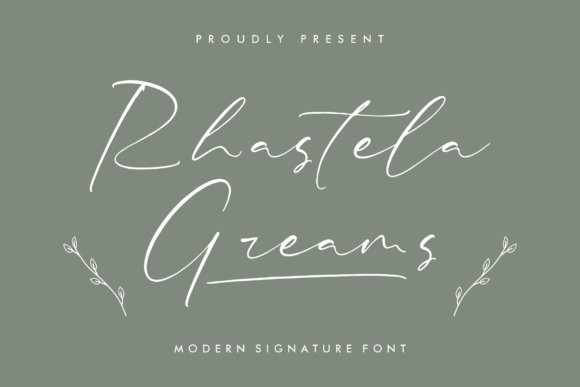 Rhastela Greams – Modern Script Font