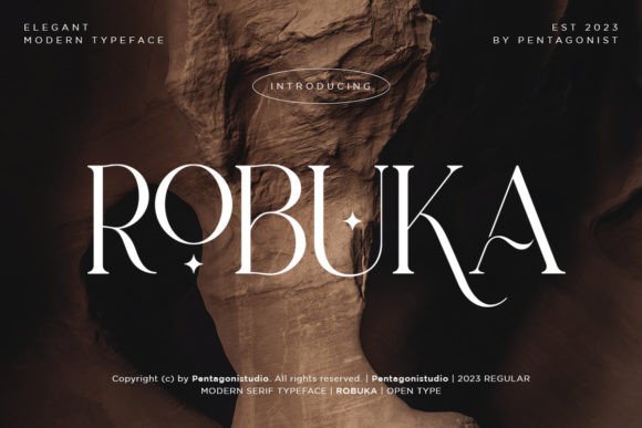 Robuka: A Modern Serif Font