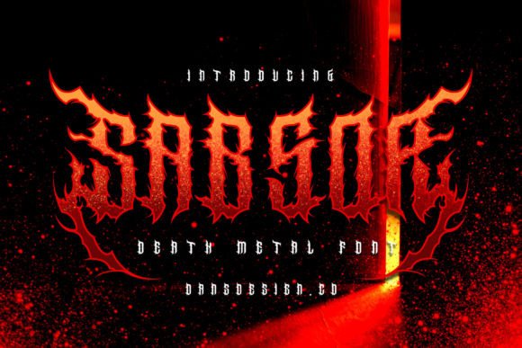 Sabsor: A Gothic Metal Font for Impactful Design