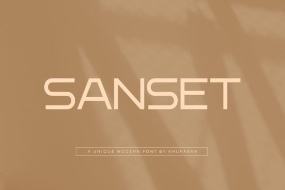 Sanset: A Modern Sans Serif Font