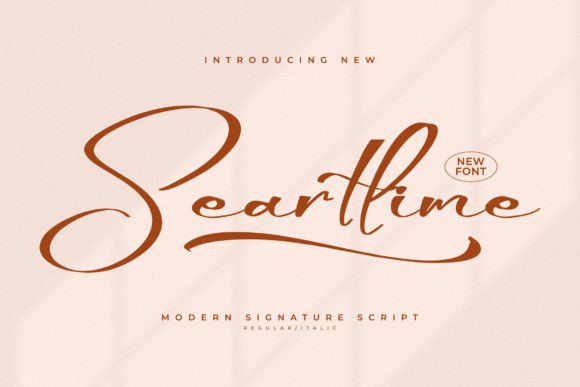 Seartlime: A Modern Script Font for Digital Marketing
