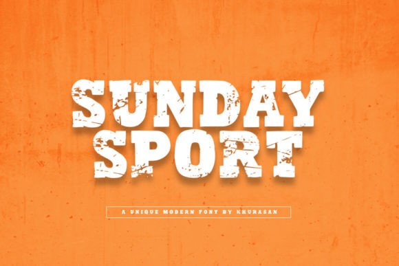 Sunday Sport Font for Editorial Design